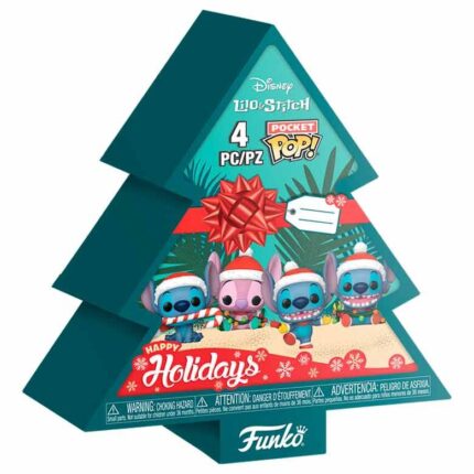 Pocket POP pack 4 figures Disney Stitch Tree Holiday
