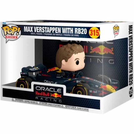 POP figure Rides Super Deluxe Racing Oracle Red Bull Max Verstappen with RB20