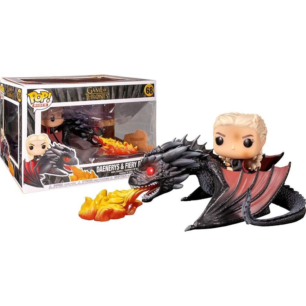 img_439105_33315f097991287e42de0b952d1a15a1_1 POP figure Game of Thrones Daenerys on Fiery Drogon - Image 1